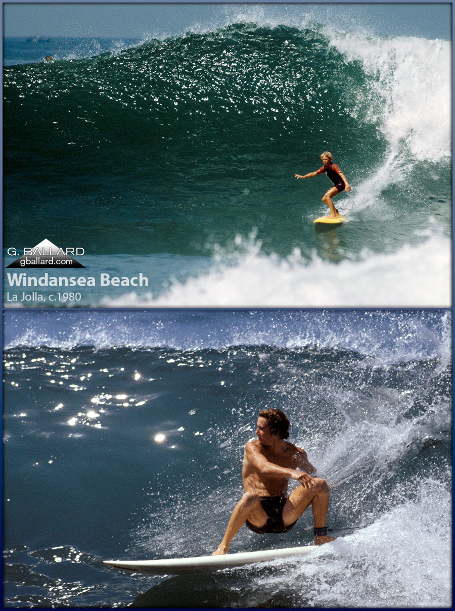 BIG WAVE SURFER IN SAN DIEGO LA JOLLA WINDANSEA BEACH